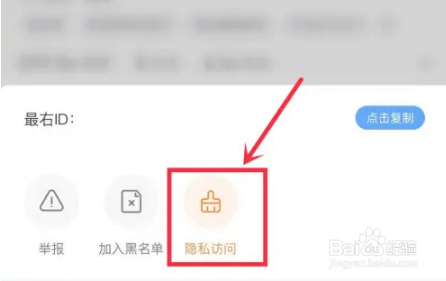 最右怎么隐身访问别人主页