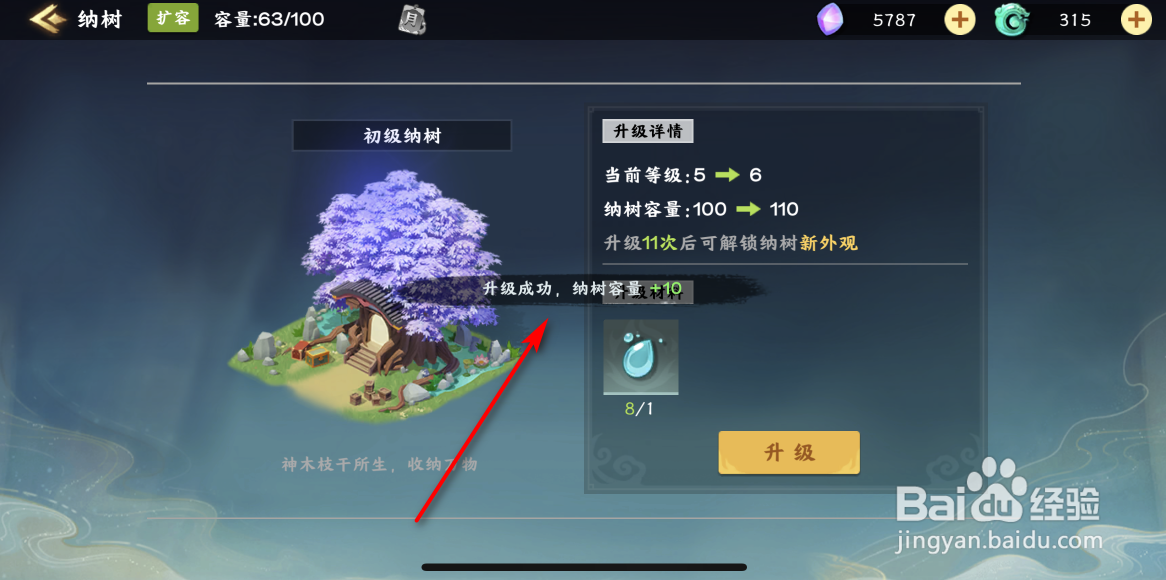 梦幻经营如何升级纳树