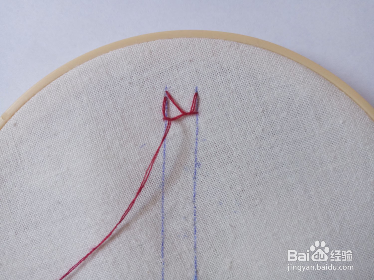 怎样绣闭口羽毛绣