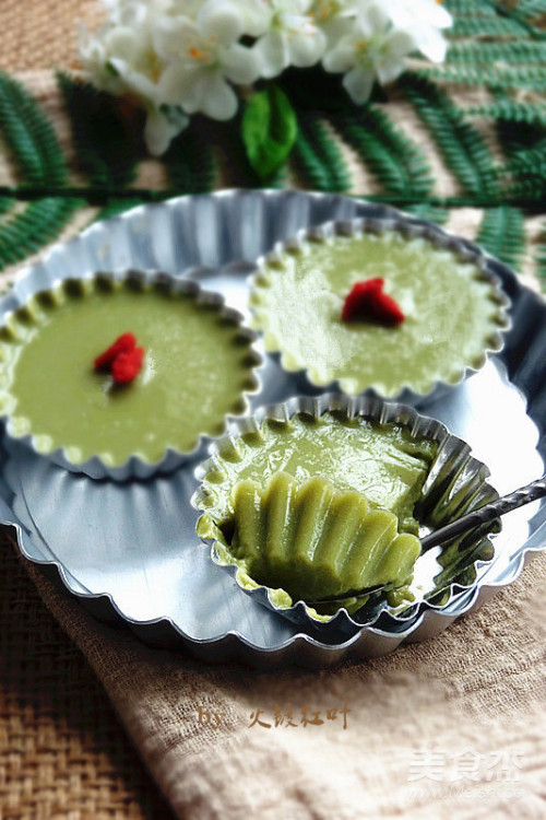 绿豆抹茶布丁