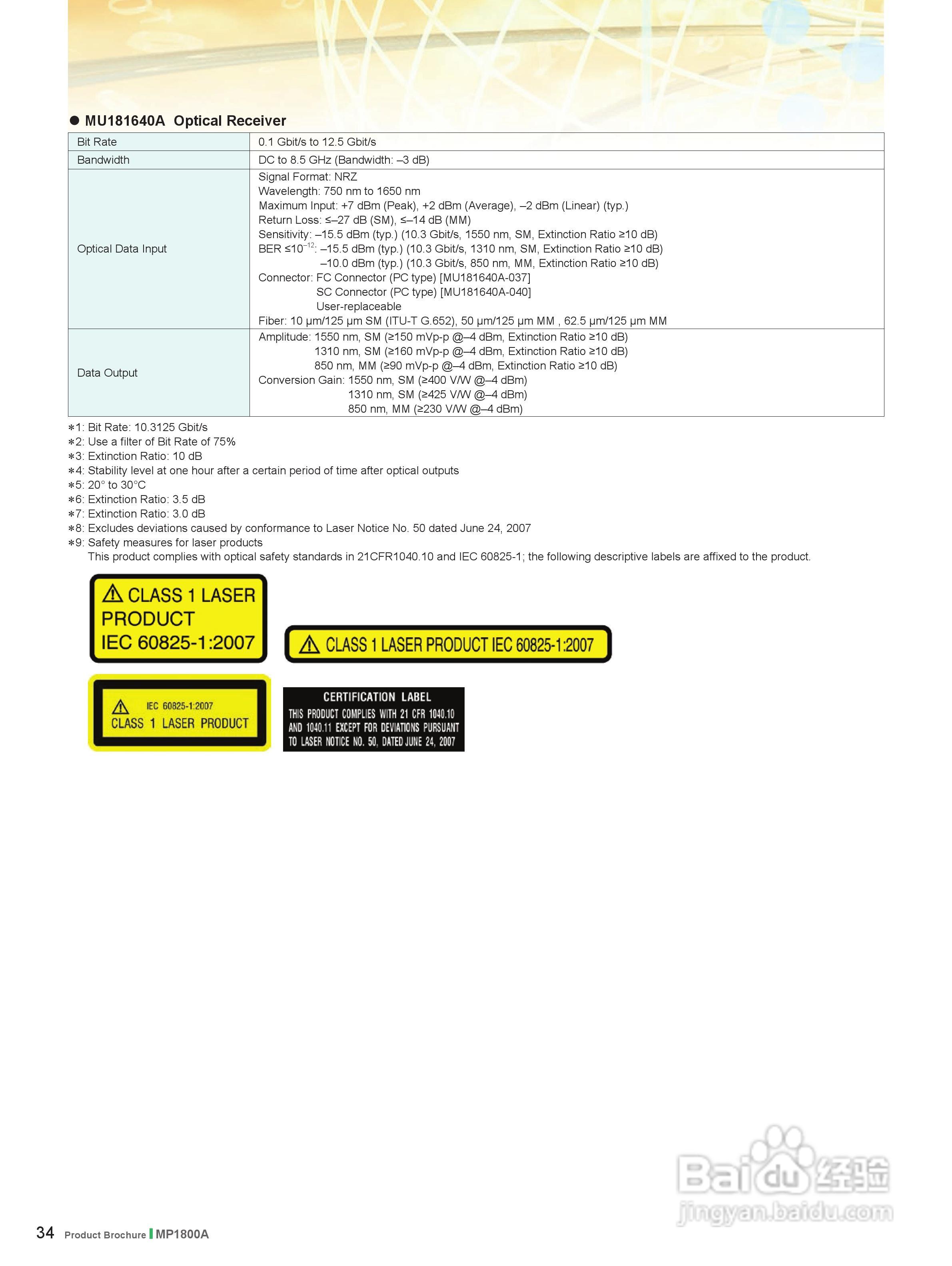 安立MP1800A系列信号质量分析仪说明书:[4]