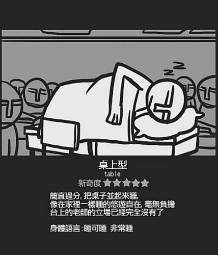上课睡觉十三式