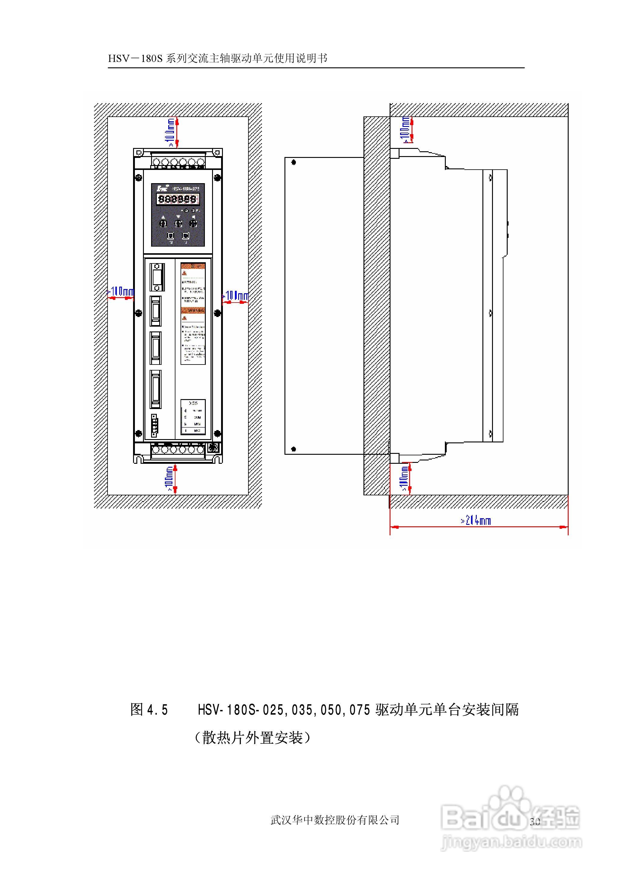 武汉华中数控HSV-180S系列交流主轴驱动单元使用说明书:[4]