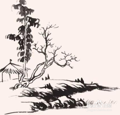 中国画大师作山水画教程