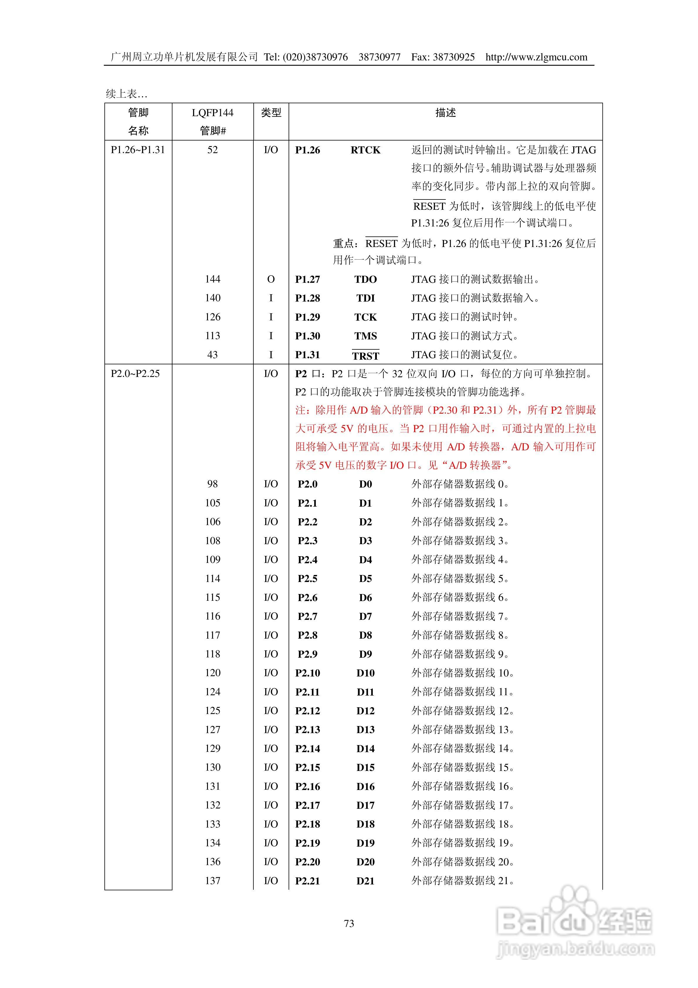 周立功LPC2119微控制器使用说明书:[8]
