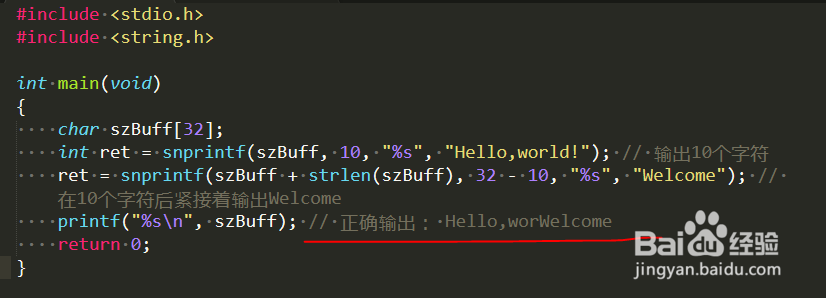 snprintf,vsnprintf函数用法以及返回值的一个坑-百度经验