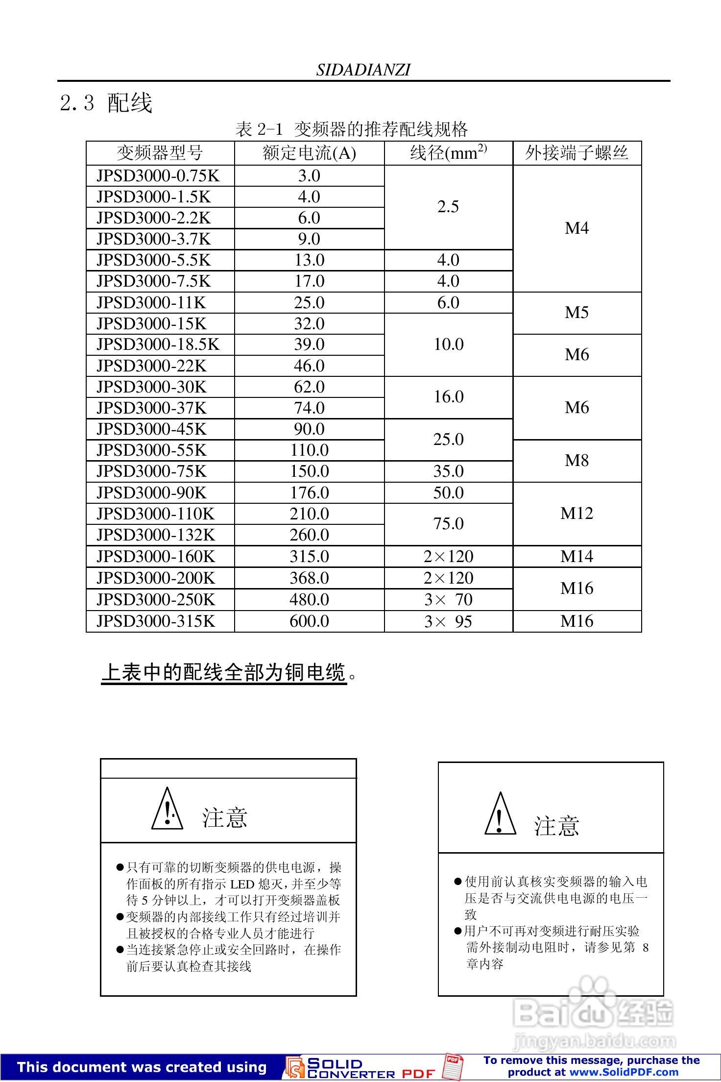 思达JPSD3000-P系列系列变频调速器用户说明书:[2]