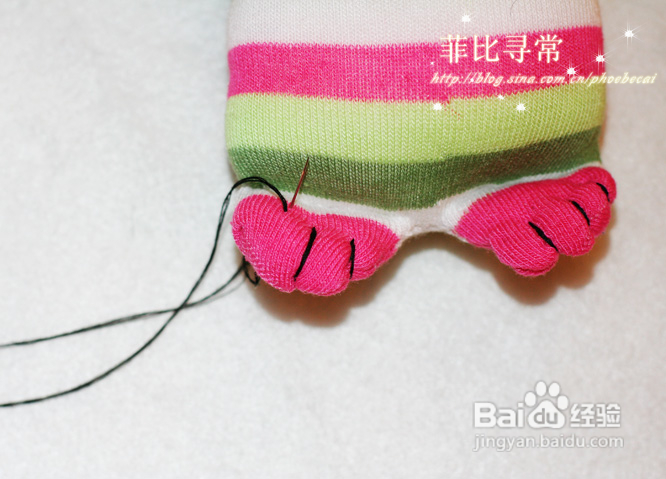 DIY粉可爱的袜子猫成为新宠（分享过程）