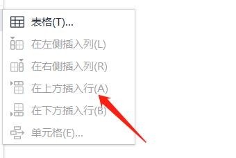 怎么在wps表格上方插入列