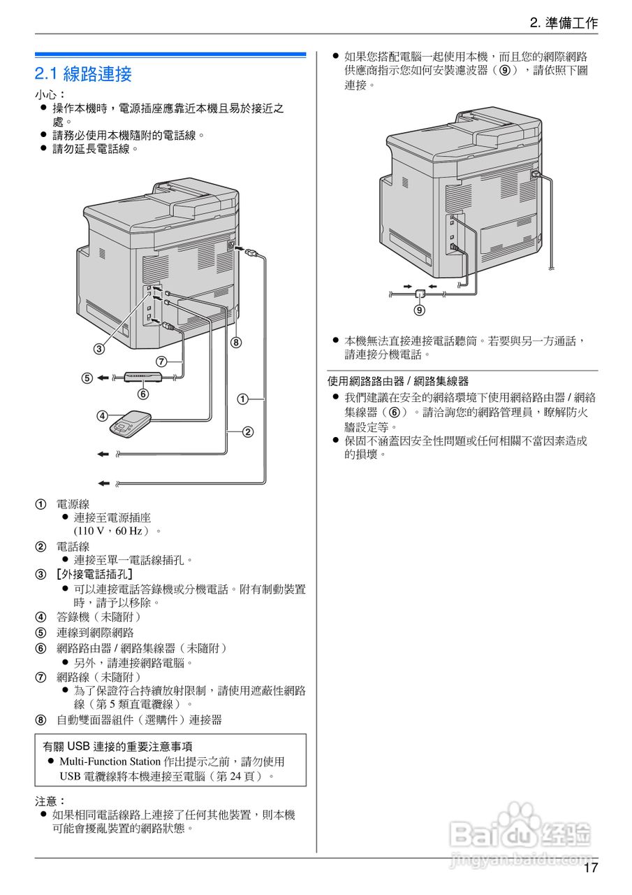 松下KX-MC6020TW小型多功能一体机操作手册:[2]