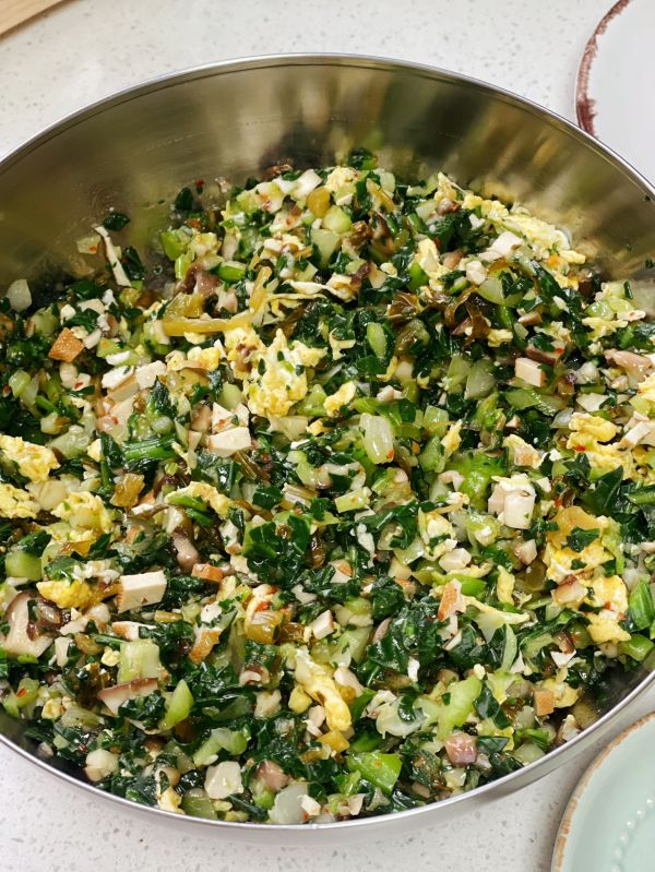 小白菜香菇馄饨