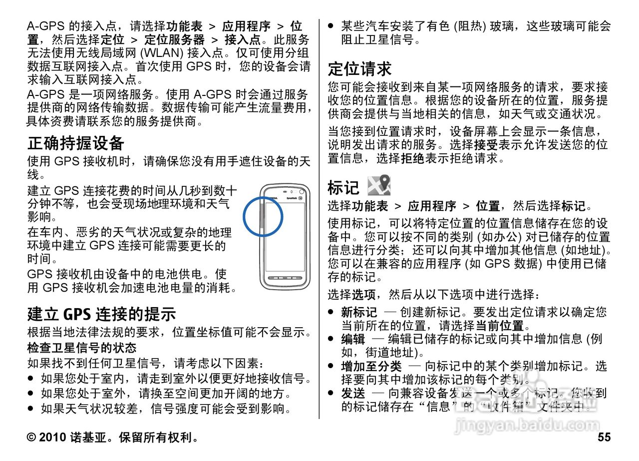 诺基亚5800w手机使用说明书:[6]