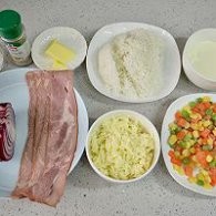 不点外卖187--什锦蔬菜培根焗饭