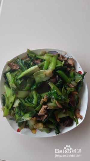 如何做香菇蚝油炒青菜