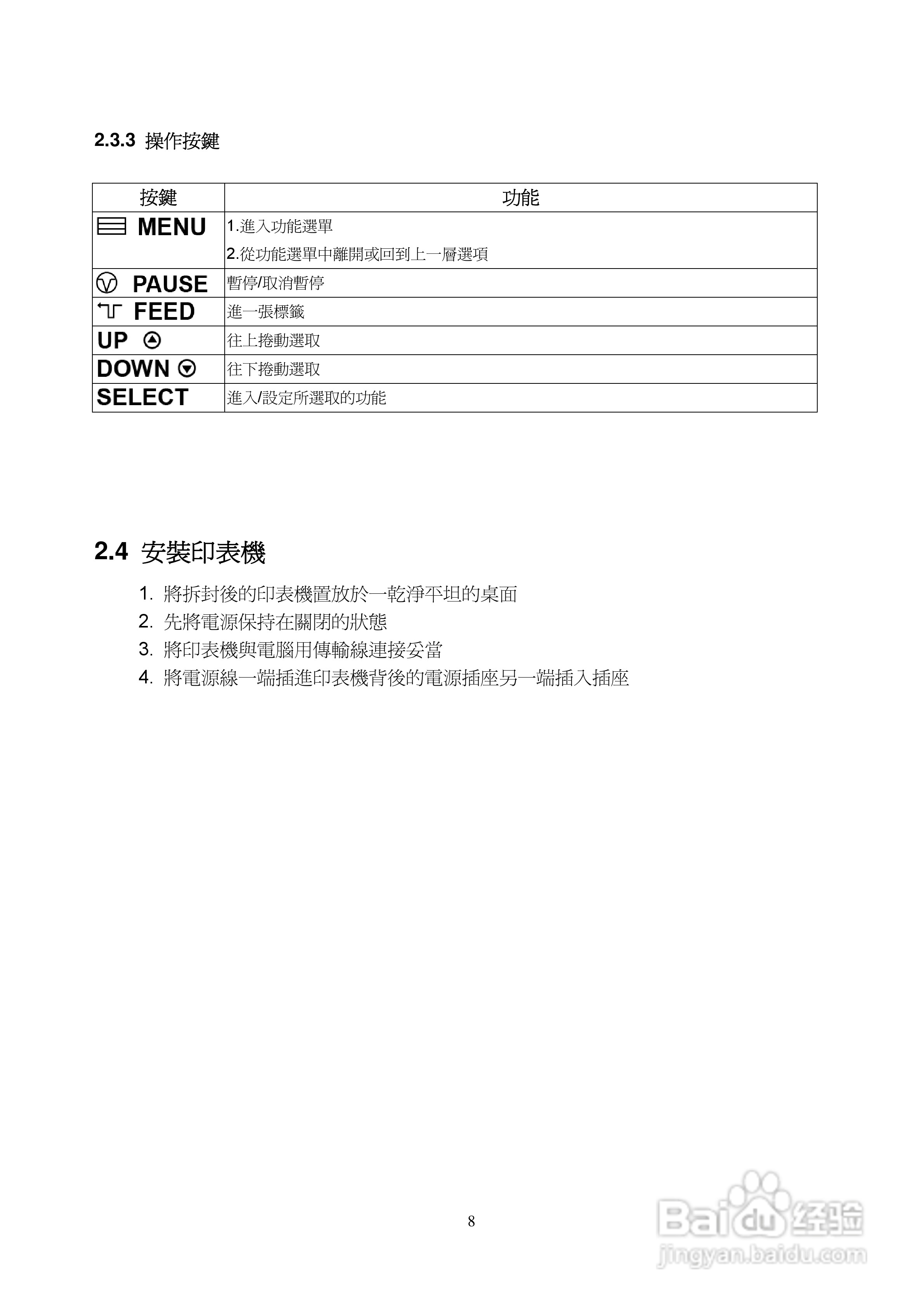 TSC TTP-2410M系列条码打印机使用说明:[2]