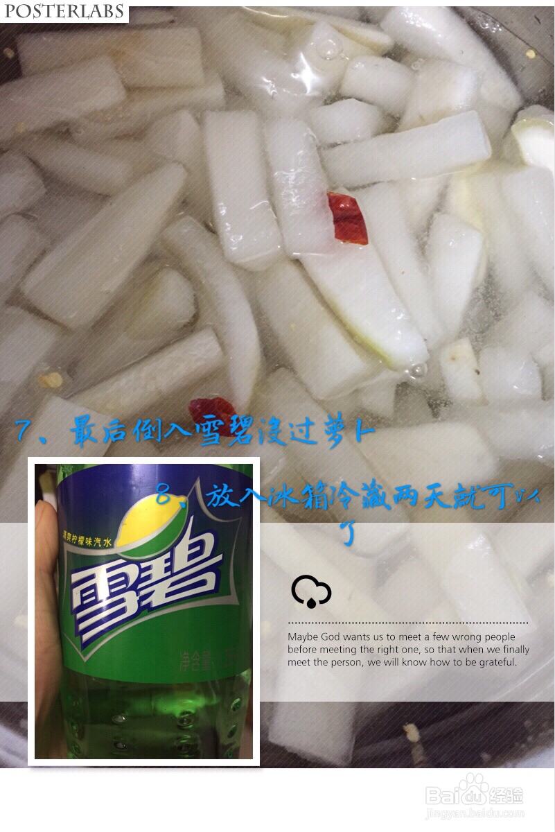 新手易学酸辣萝卜