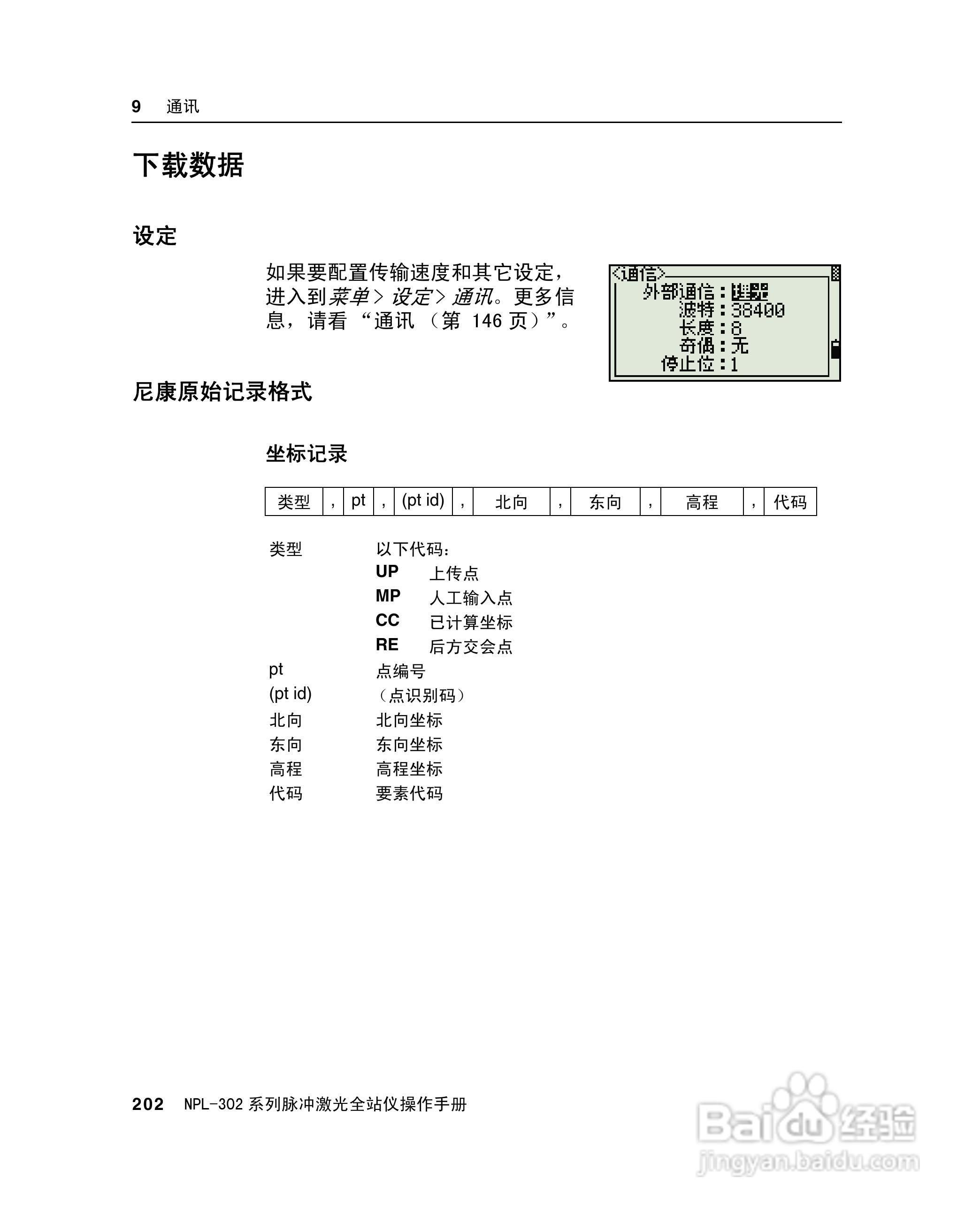尼康NPL-302、332、352、362系列全站仪使用手册:[22]