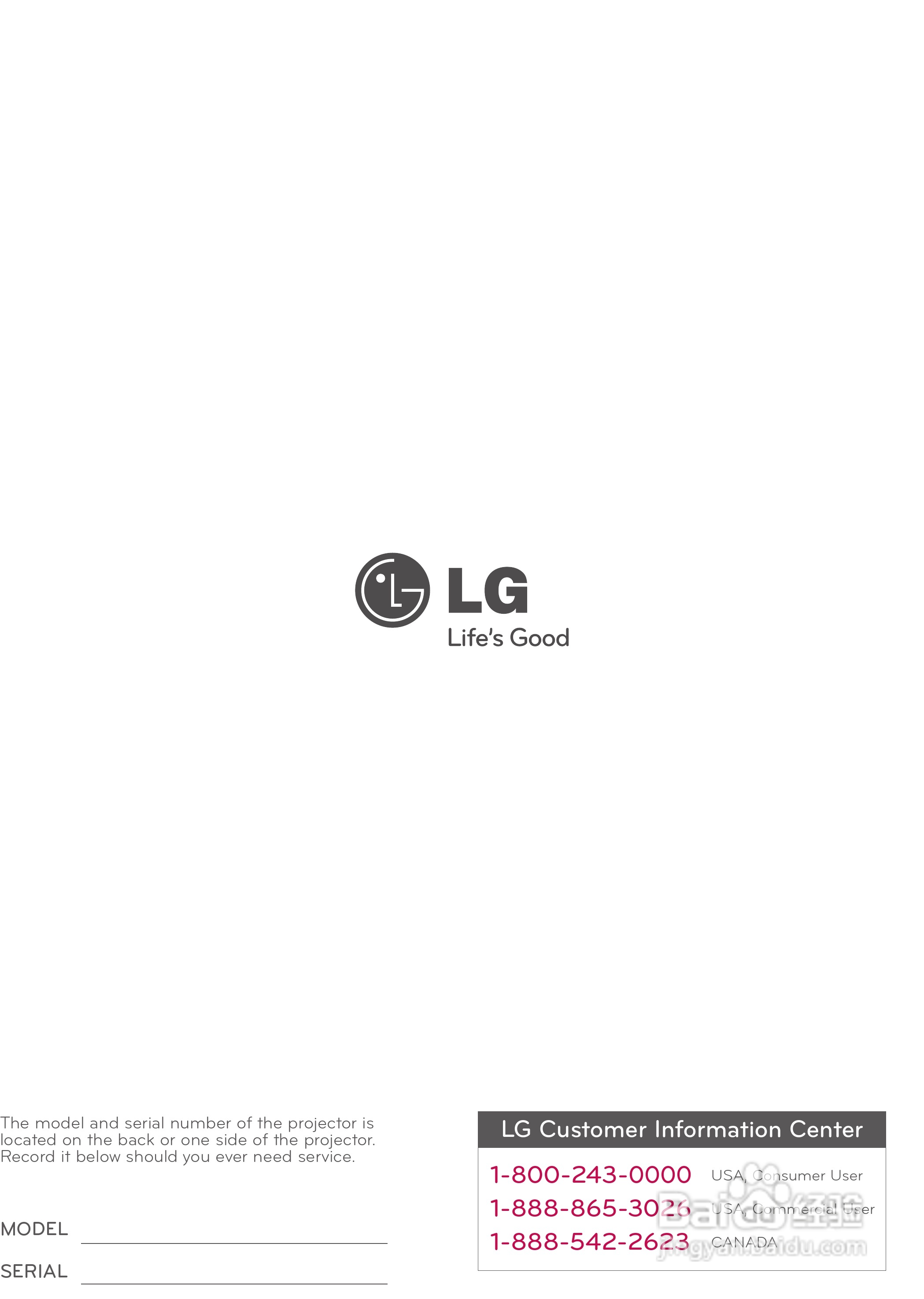 LG HS201G投影机使用说明书:[5]