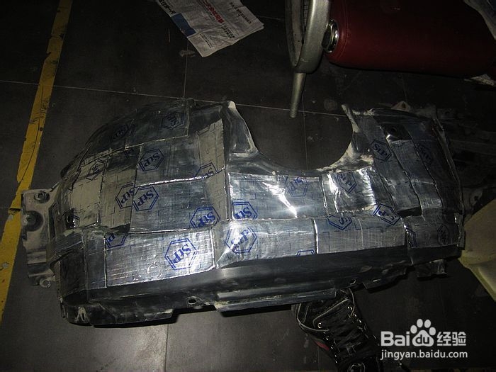 汽车音响改装：[12]汉兰达全车俄罗斯STP隔音