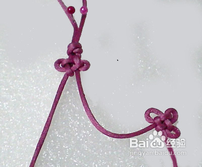 怎样编变化酢浆草结毛衣链