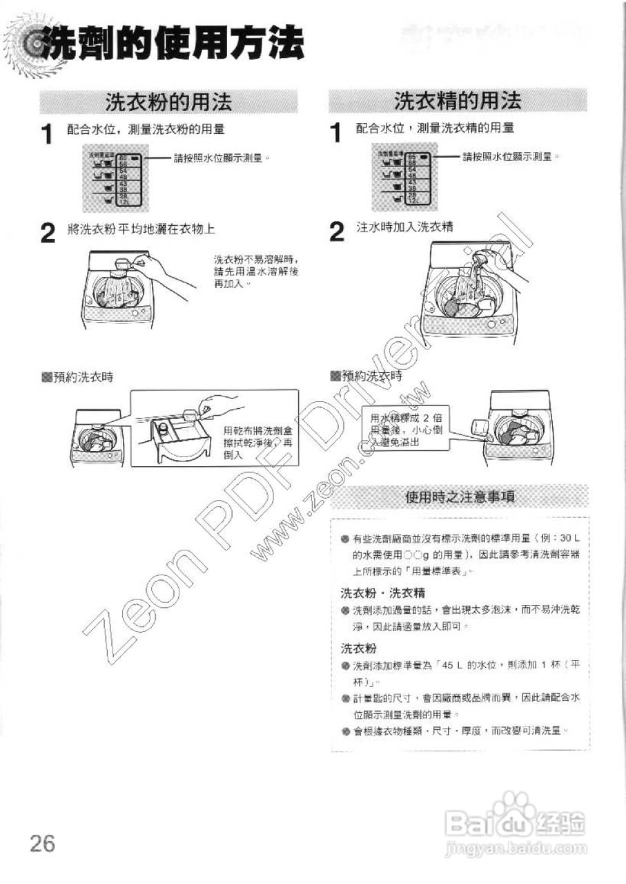 三菱AW-RS102型洗衣机使用说明书:[3]