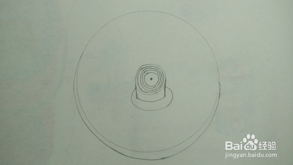 怎样画出电热水壶托盘底座