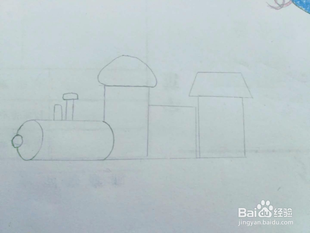 多妈亲子手工简笔画儿童玩具小火车