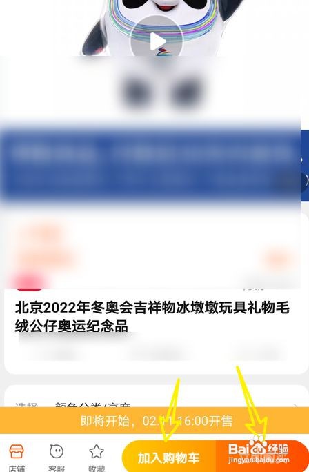 手机淘宝怎么抢购冰墩墩毛绒玩具
