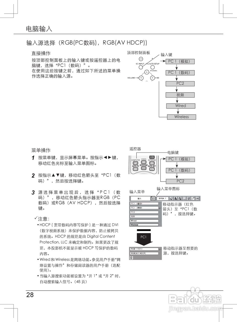 EIKI爱其 LC-XB33NI投影机说明书:[3]