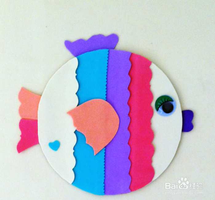 光盘制作小动物 可爱的接吻鱼杯垫手工教程