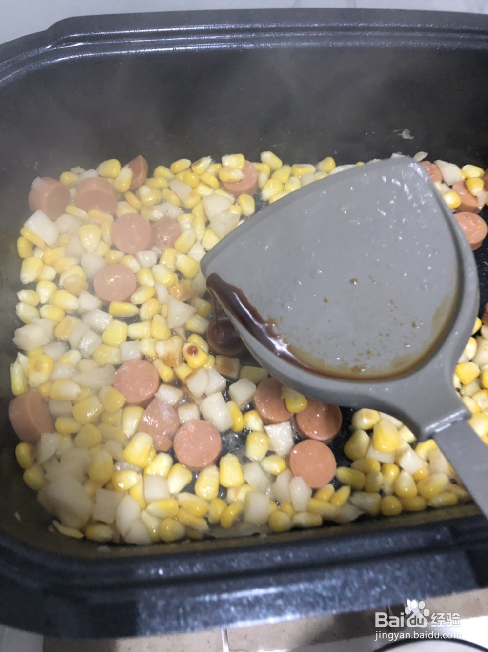 孩子爱吃的香肠马蹄玉米粒
