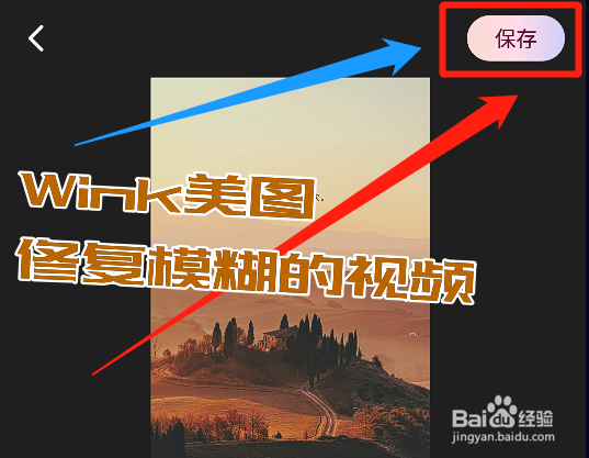 手机上怎么用Wink美图修复模糊的视频