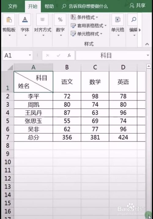 如何利用excel添加斜线表头呢？