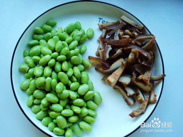 毛豆胡萝卜炒肉皮的做法