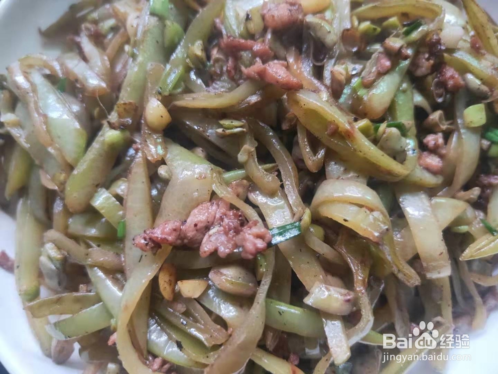 烂肉扁豆丝---养生菜系列