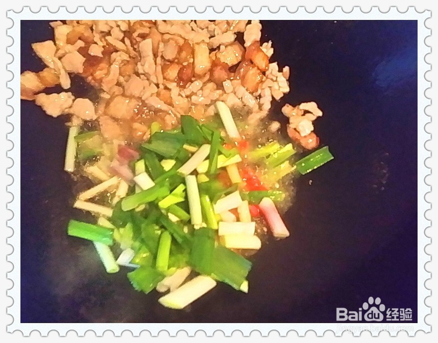 大蒜炒肉丝的做法