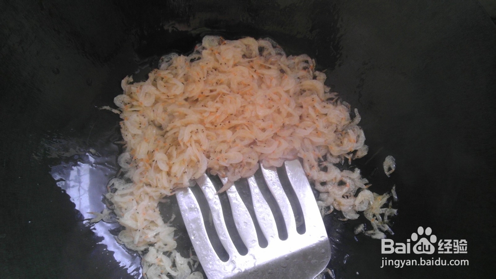 补钙佳品:虾米煎蛋