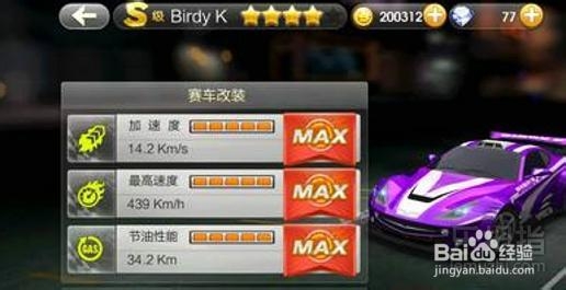 天天飞车birdyk升级s车多少钱？满级属性详解