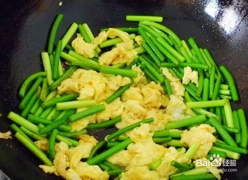 蒜薹炒鸡蛋