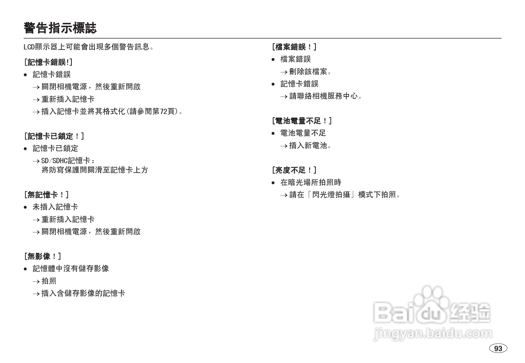 三星L100数码相机使用说明书:[10]