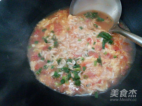 西红柿虾米蛋花汤