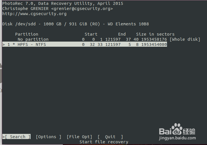 Linux恢复磁盘数据testdisk&photorec