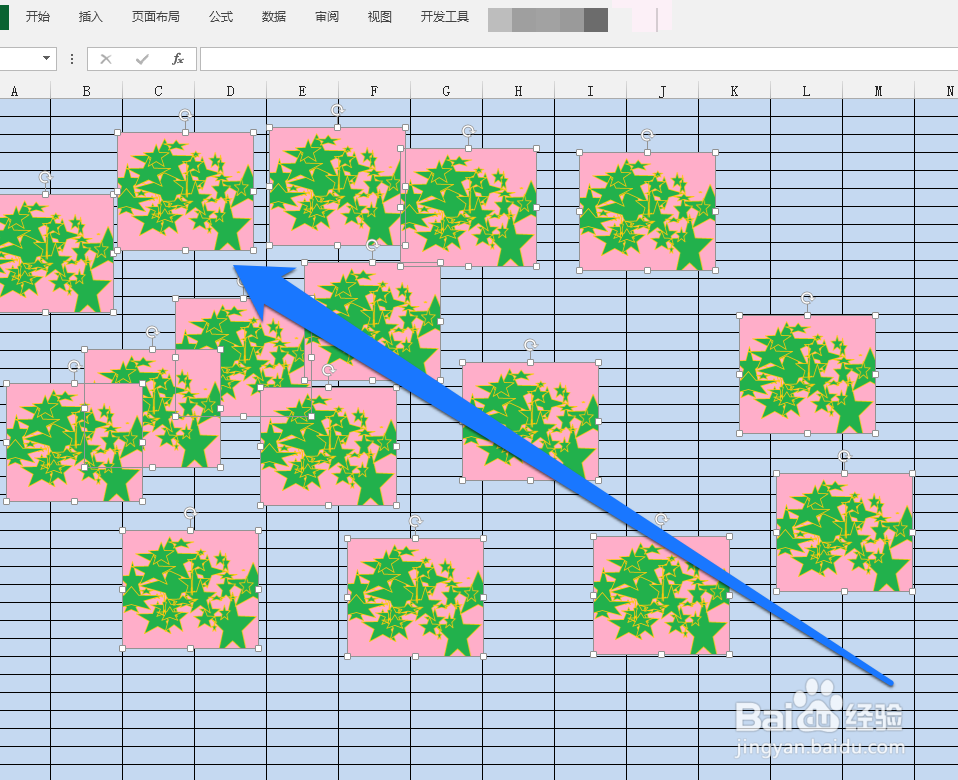 怎样快速选择删除excel中的图片