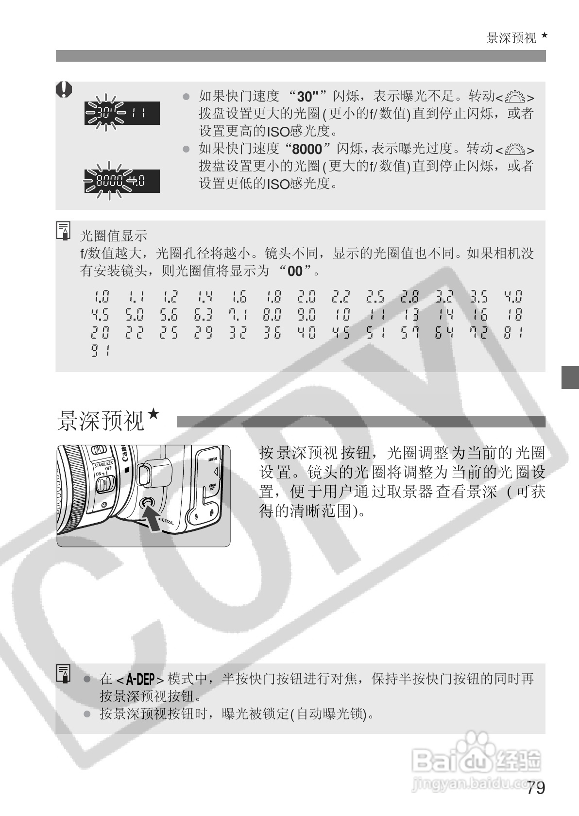 佳能EOS 20D数码相机使用说明书:[8]