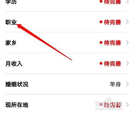 情聊app怎么修改个人职业信息