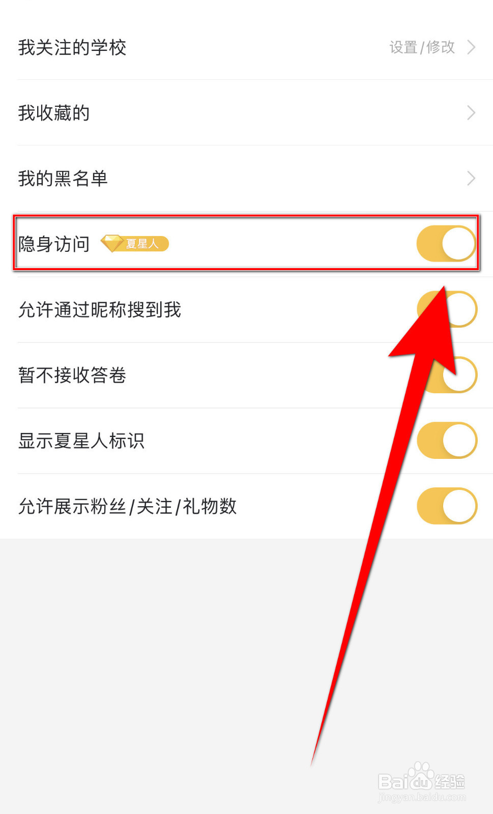 Summer如何停用隐身访问