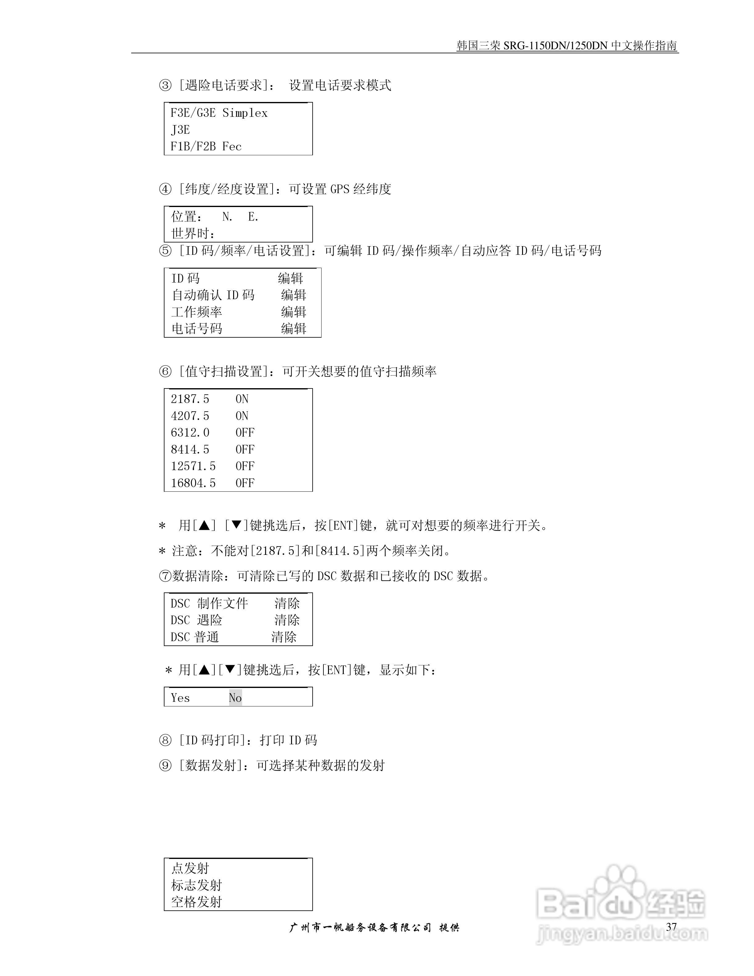 三荣电子SRG-1150N收发机操作手册:[4]