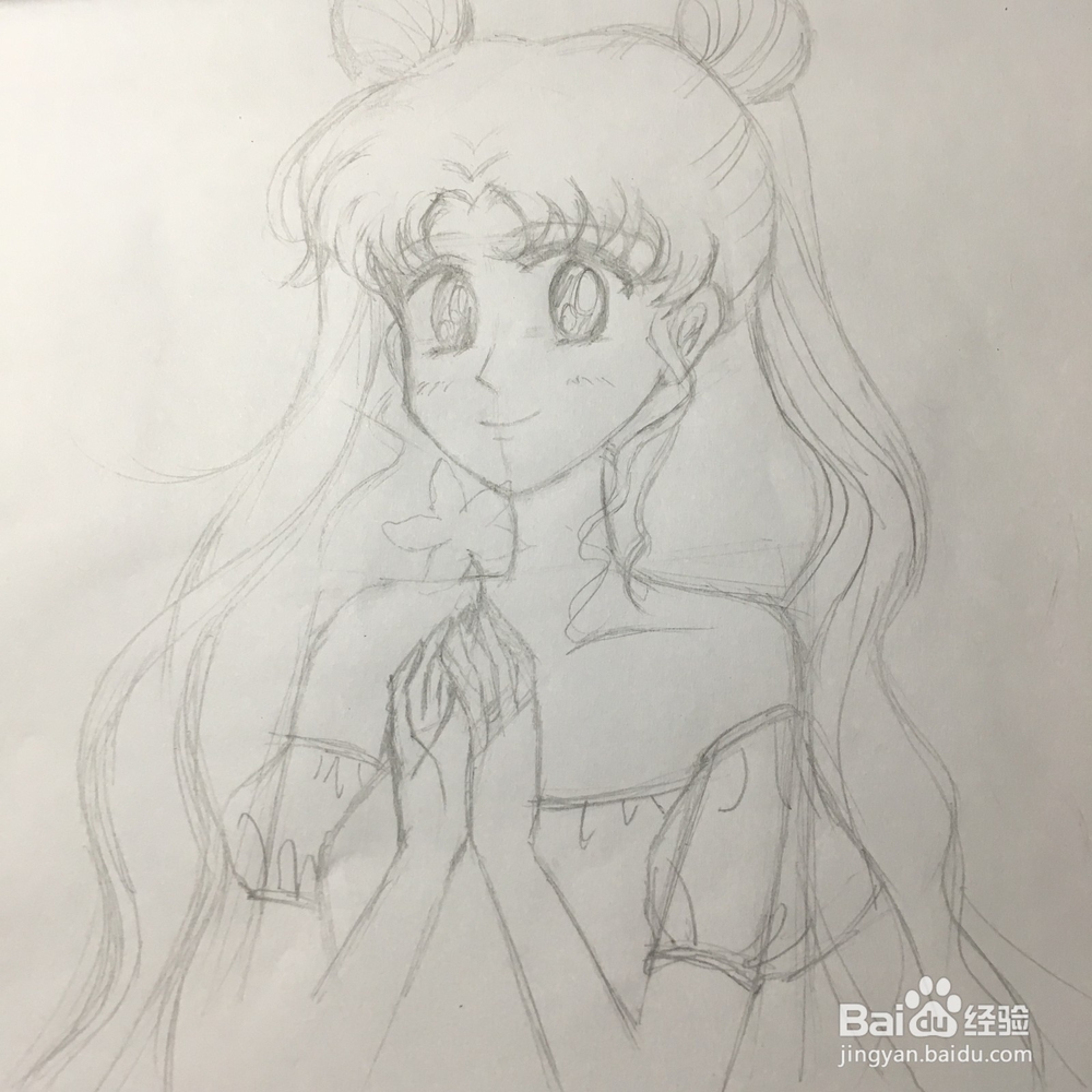 美少女战士月野兔怎么画?