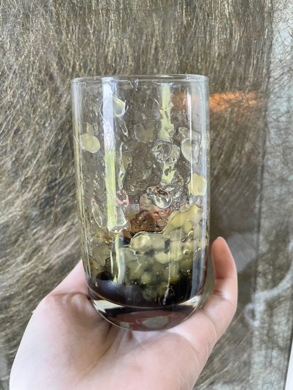 苹果酱黑糖珍珠奶茶