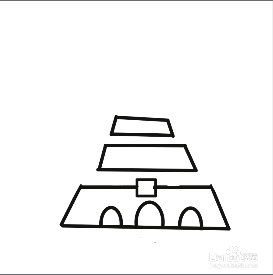 天安门国旗简笔画